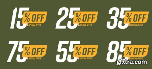 Special offer with percent price off Vector