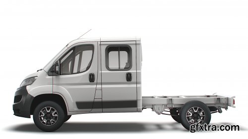 Turbosquid - Opel Movano Chassis Truck Crew Cab 3450 WB 2022