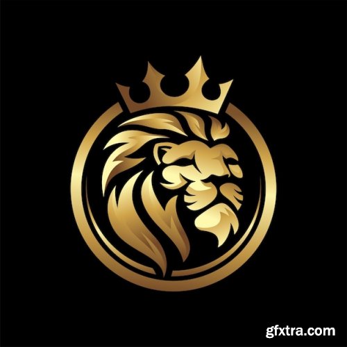 Lion king logo vector illustration