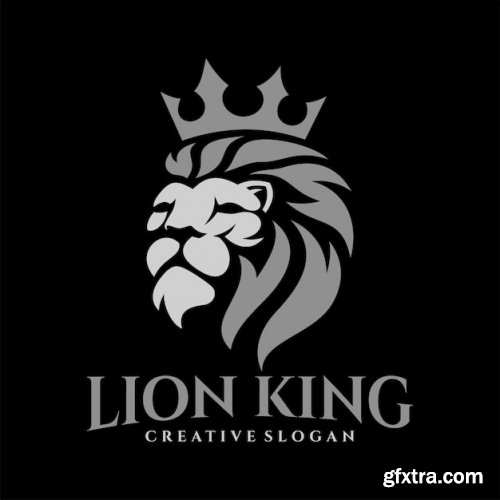 Lion king logo vector illustration
