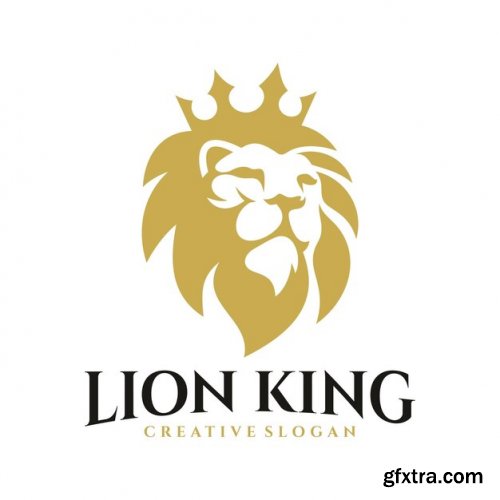 Lion king logo vector illustration