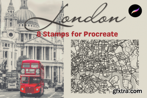 London Procreate Stamps Set