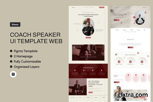 Coach Speaker UI Template Website 6QHEGPB