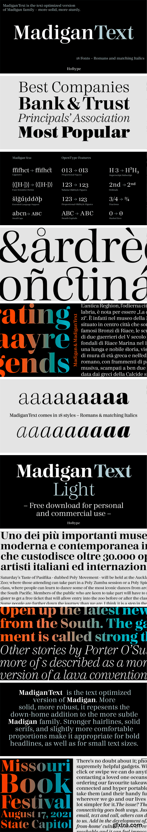 Madigan Text Font Family