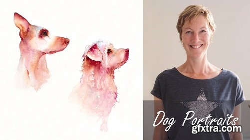 Dog Portraits. A Free-Flow Watercolour Masterclass with Jane Davies