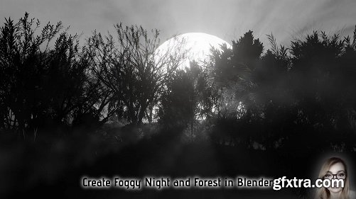 Create Foggy Night and Forest in Blender