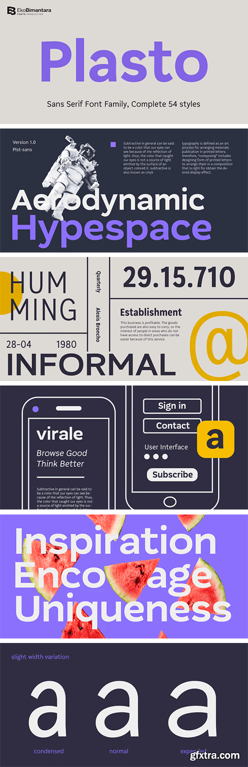 Plasto Font Family Plasto Font Family