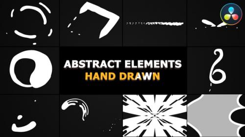 Videohive - Cartoon Abstract Elements | DaVinci Resolve - 38598212 - 38598212