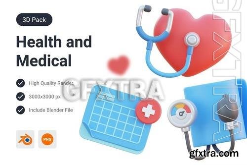 Health and Medical 3D Illustration 72BZF49