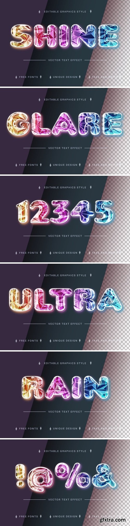 Daimond - Editable Text Effect, Font Style MQKU9U9