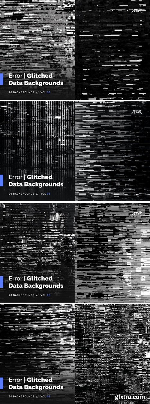 Error | Glitched Data Backgrounds | Vol. 03 YTZ8F5K