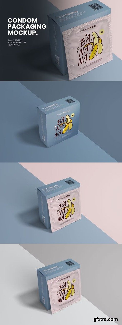 Condom Packaging Mockup