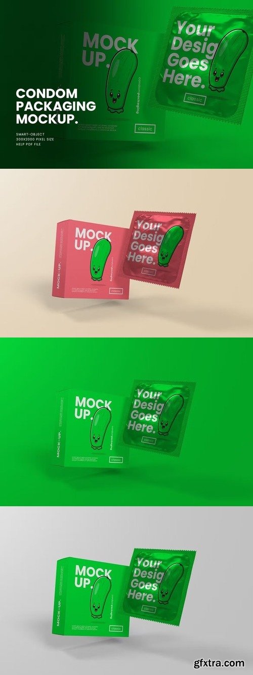 Condom Packaging - Mockup