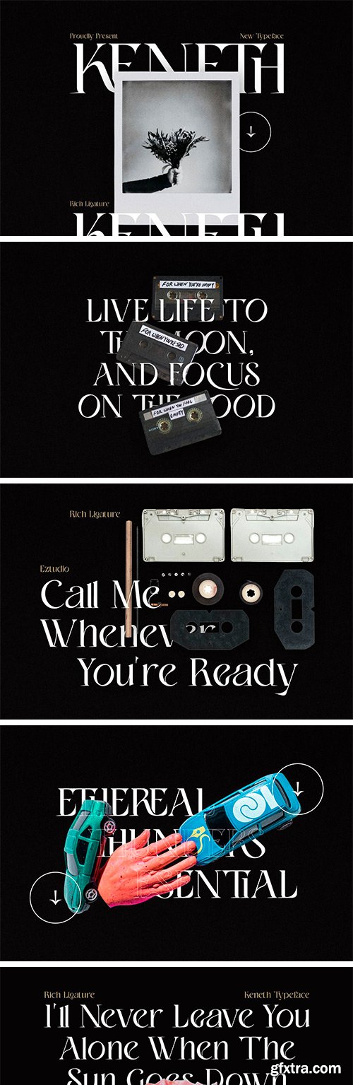 Keneth - Stylish Display Font Keneth - Stylish Display Font