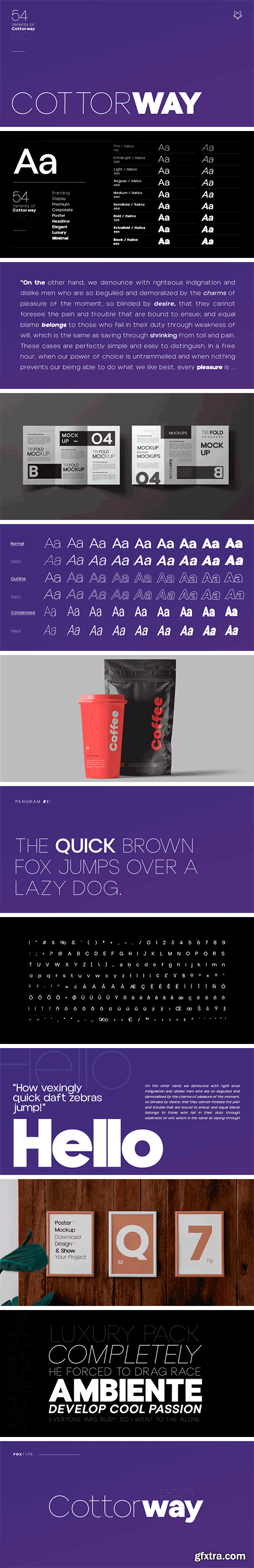 Cottorway Pro Font Family Cottorway Pro Font Family