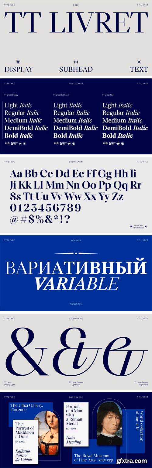 TT Livret Font Family TT Livret Font Family