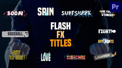 Videohive - Flash FX Titles | Premiere Pro MOGRT - 38677865 - 38677865