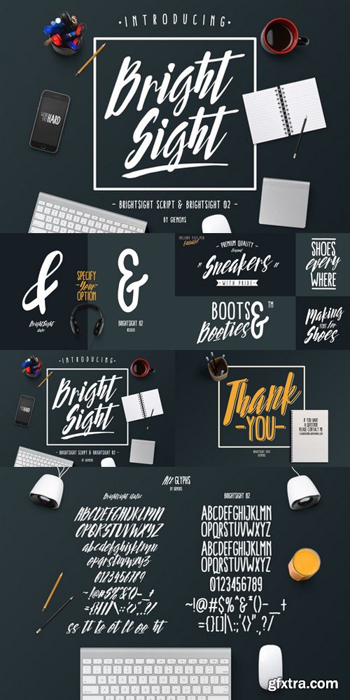 Bright Sight - 2 fonts