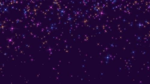 Videohive - Colorful Stars Falling Down Motion Background - 38482969 - 38482969