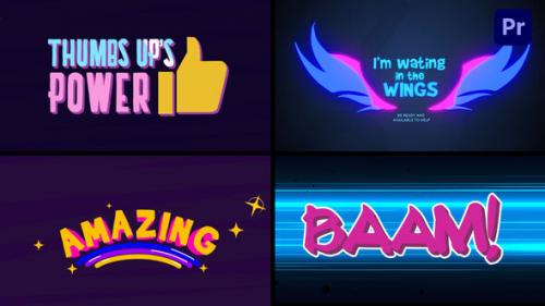 Videohive - Cartoon Title Logo Reveal Animations Pack 2 [Premiere Pro] - 38750348 - 38750348