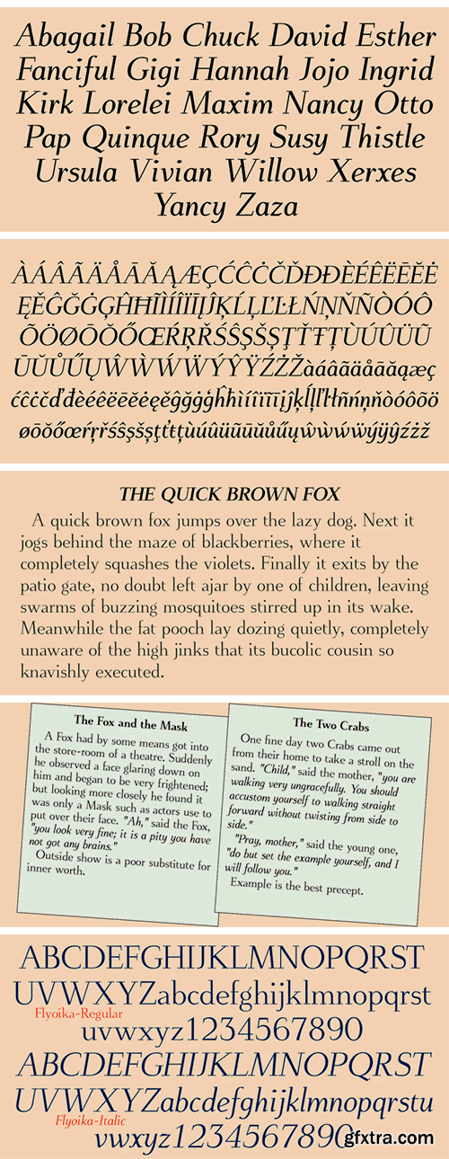 Flyoika Font Family Flyoika Font Family