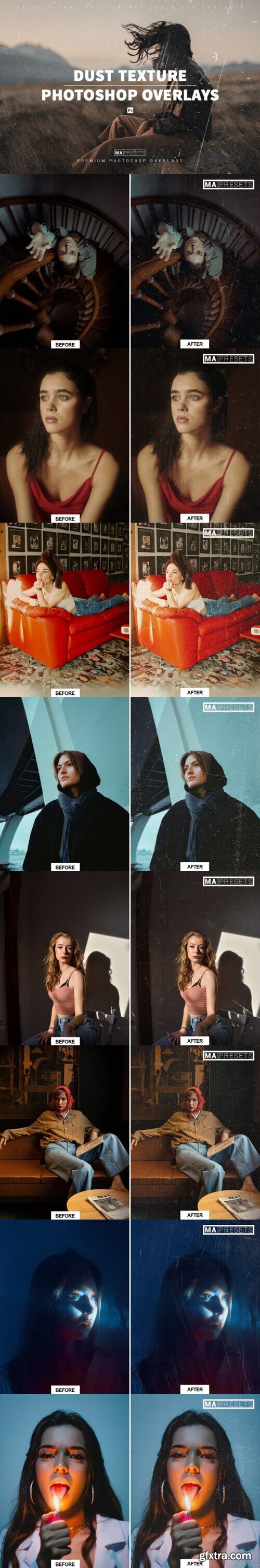 100 DUST TEXTURE OVERLAYS