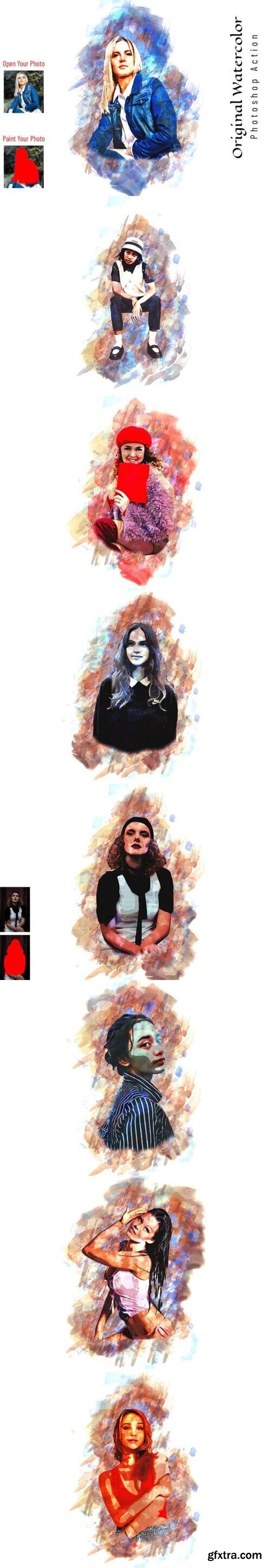 Original Watercolor Photoshop Action