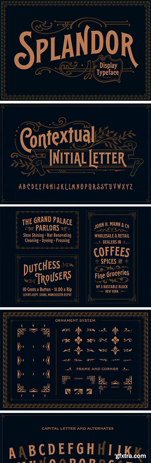 EFCO Splandor Display Typeface EFCO Splandor Display Typeface