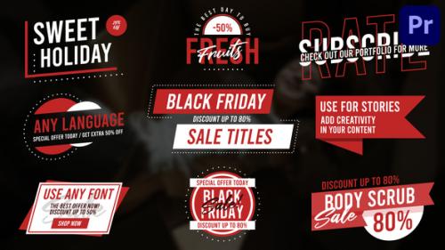 Videohive - Black Friday Titles for Premiere Pro - 38760820 - 38760820