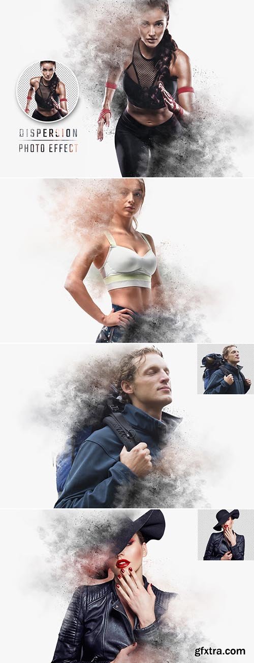 Dispersion Smoke and Dust Photo Effect Mockup 513804459