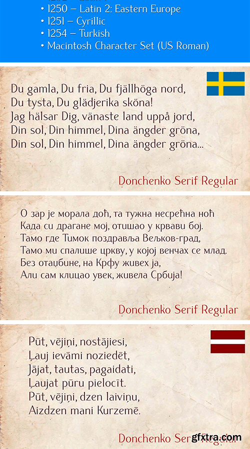 Donchenko Serif Font Donchenko Serif Font