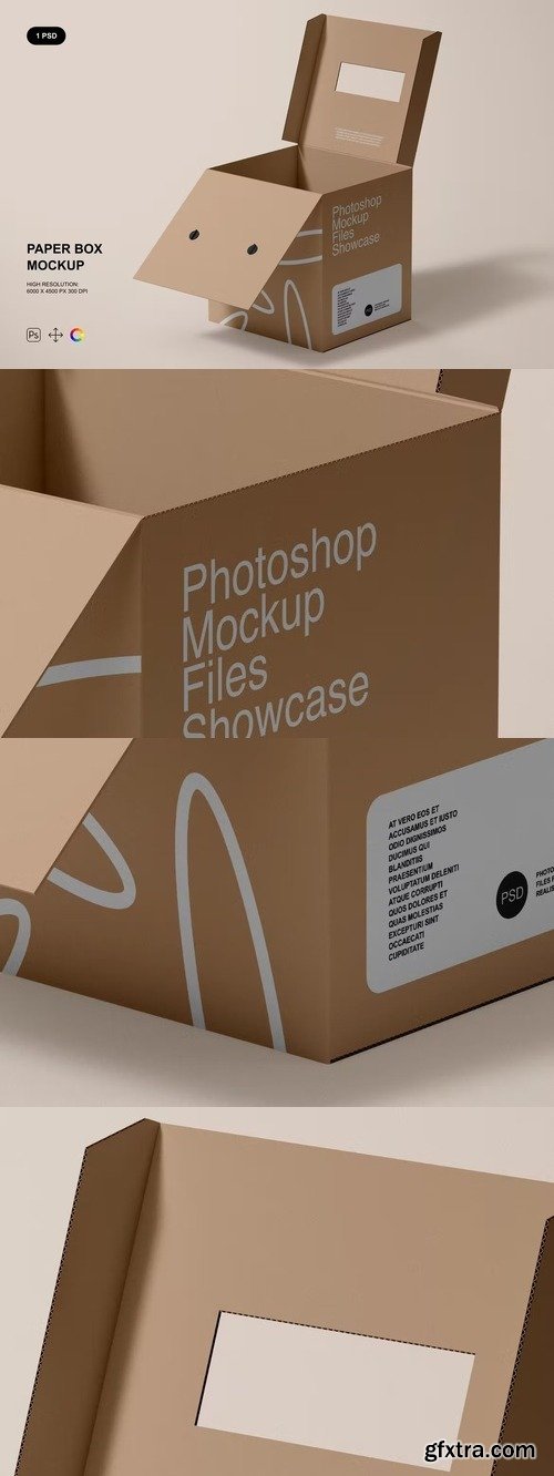 Paper Box Mockup