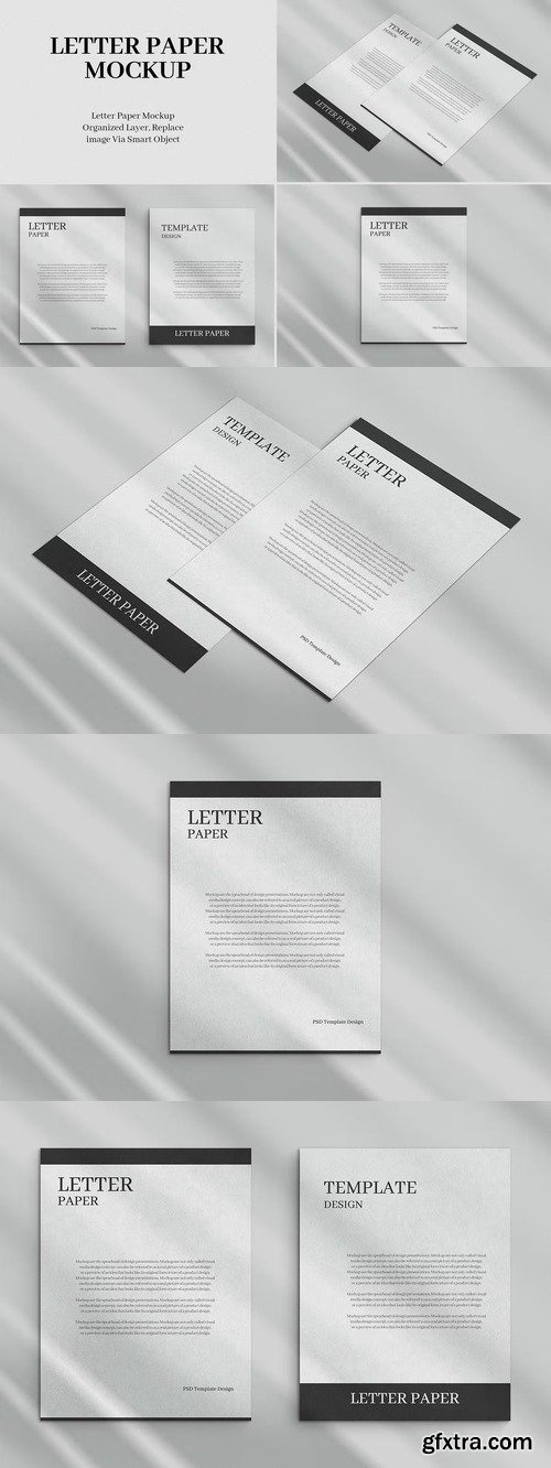 Letter Paper Mockups
