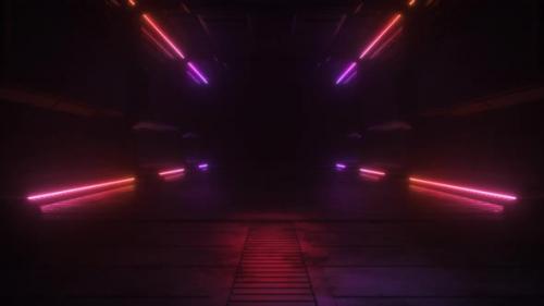Videohive - Colorful Neon Sci Fi Tunnel - 38857625 - 38857625