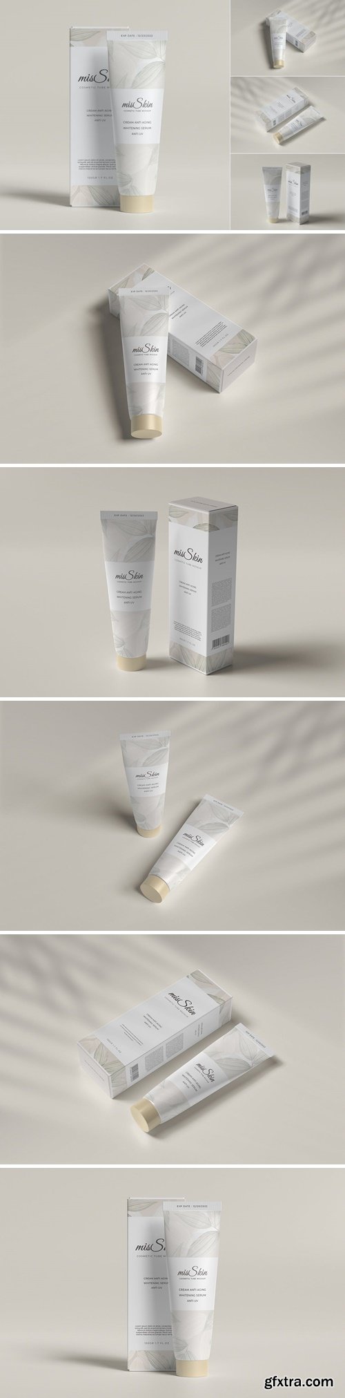 Cosmetic Tube Packaging Mockup LY8XKDJ