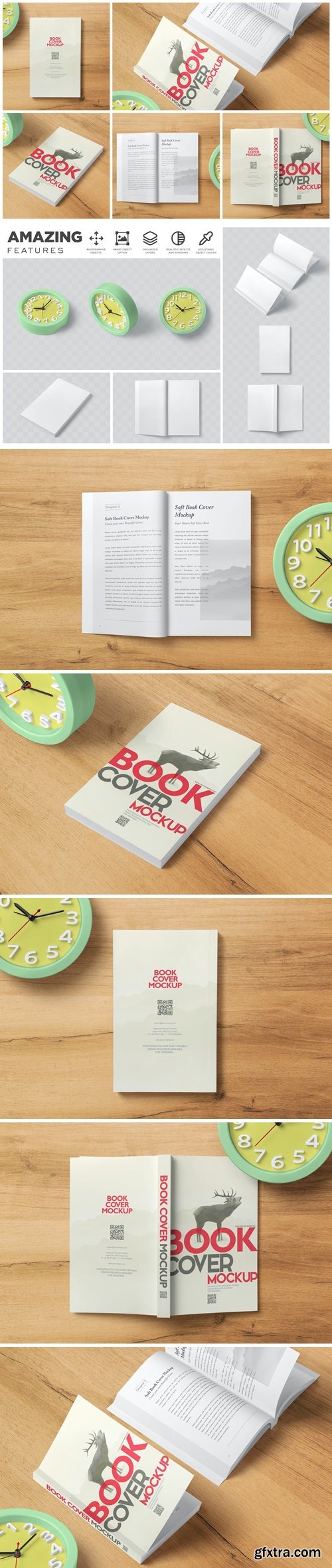 Super Octavo Softcover Book Mockups YJJPMEX