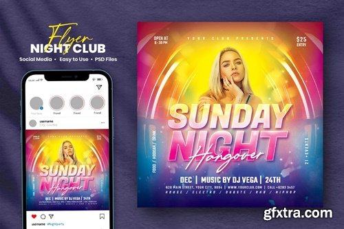 Night Club Flyer - Vega VZTVL2J