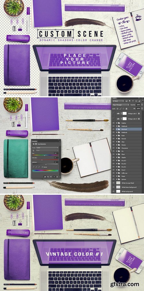 Custom Scene Desktop Mockup