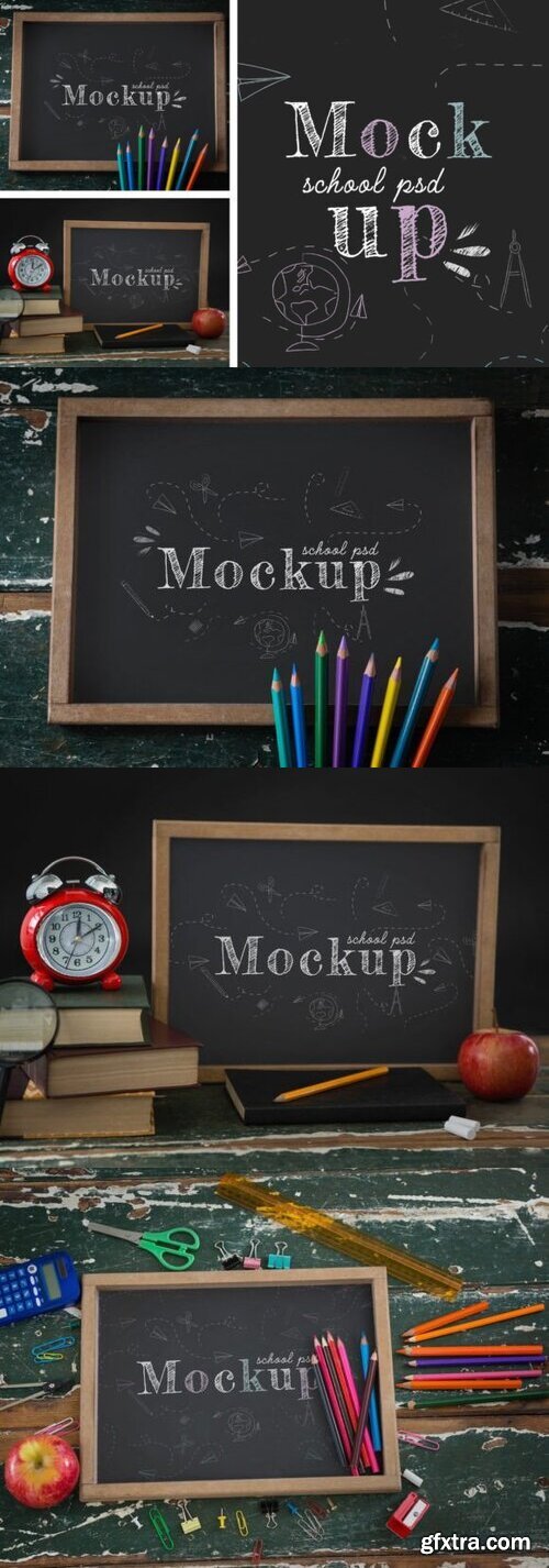 School Chalkboard Mockup