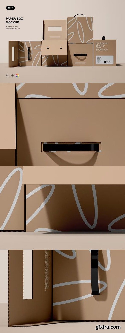 Paper Box Mockup