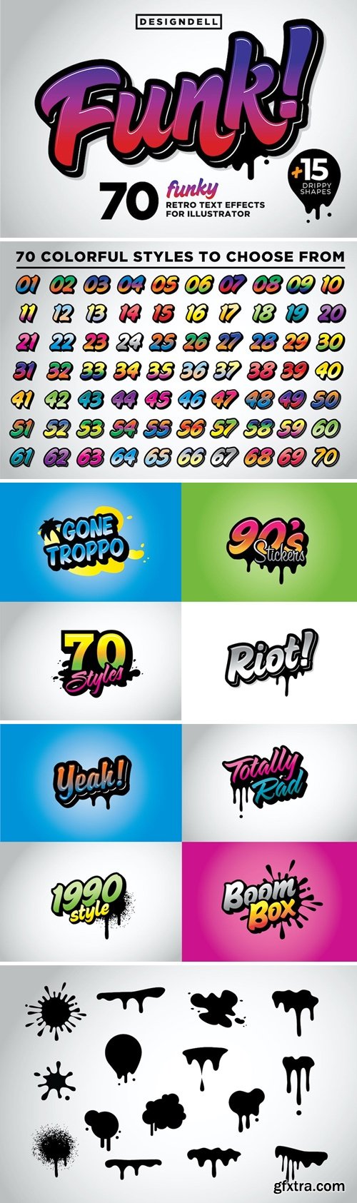 Funk 3D Graphic Styles K7NBPUH GFxtra