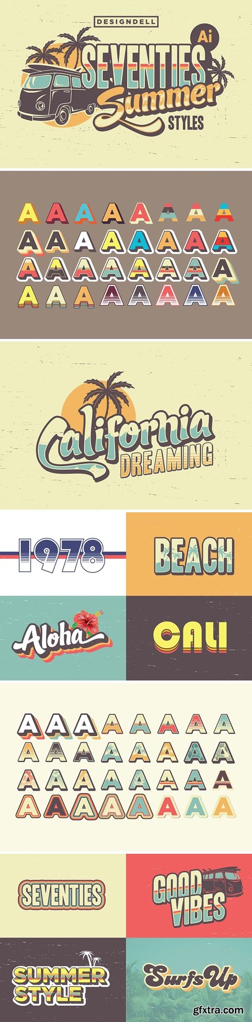 Seventies Summer Graphic Styles GXD4LBU GFxtra