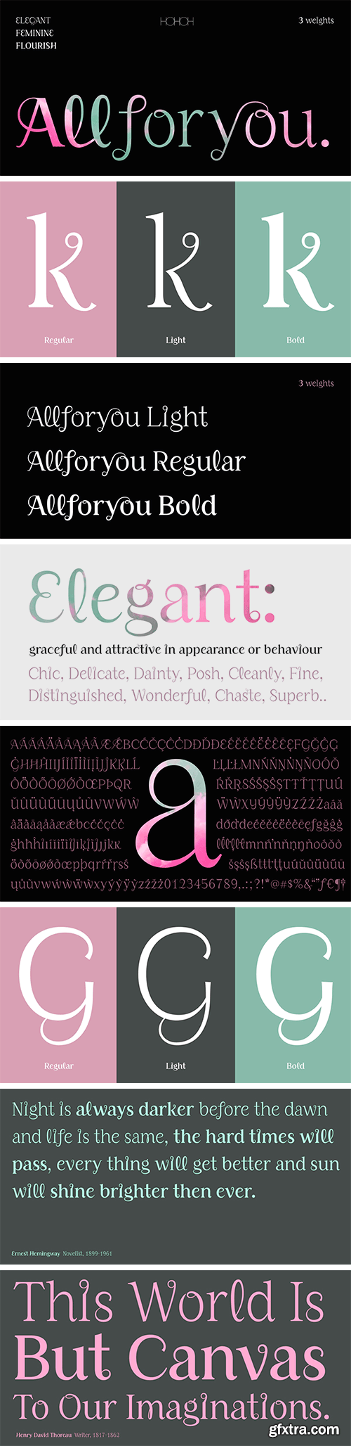 All For You Font Family