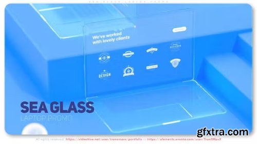 Videohive Sea Glass Laptop Promo 38956172