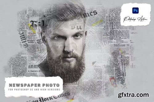 Newspaper Effect Photoshop Action
