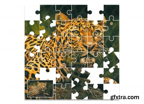 CreativeMarket - Puzzle Effect Photoshop Action 7357583