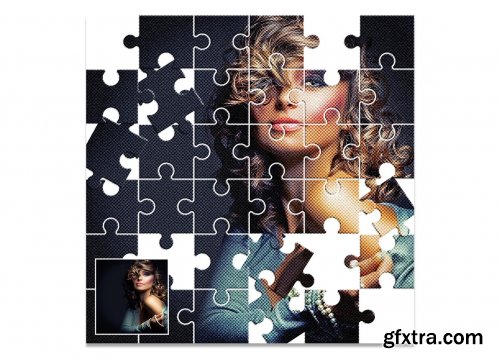 CreativeMarket - Puzzle Effect Photoshop Action 7357583