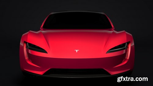 Cgtrader - Tesla Roadster 2020 3D Model