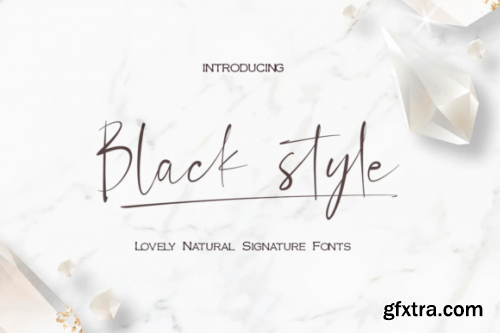  Black Style Font