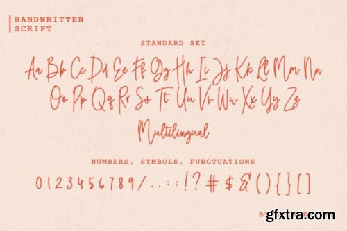  Red Peach Font